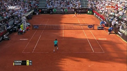 Roger Federer vs Novak Djokovic - tennis highlights FINAL Rome BNL d'Italia 2015 (HD720p 50fps)