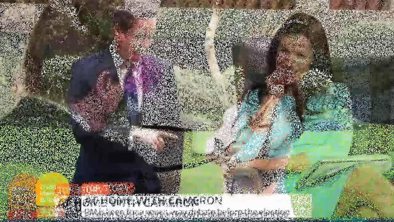 Susanna Reid FLIRTS with David Cameron on Good Morning Britain today