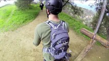 Mountain Biking Turnbull Canyon - GoPro Hero3 Black 360 Rotating Helmet Mount (Narwhal Style)