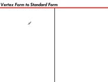 Vertex Form to Standard Form