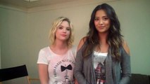 Shay Mitchell and Ashley Benson Thank you for helping PLL facebook reach 9 MILLION fans!
