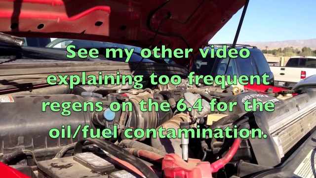 Ford 6.4 Powerstroke diesel popping engine noise.