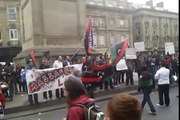 Libyan anti-Gaddafi protest in Newcastle