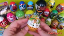 Kinder Surprise Eggs Mlp Peppa Pig Violetta 3 Play Doh barbie Spiderman egg