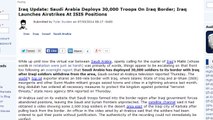 Saudi Arabia Deploys 30,000 Troops On Iraq Border!
