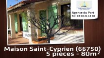 A vendre - maison/villa - Saint-Cyprien (66750) - 5 pièces - 80m²