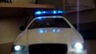 1:24 scale diecast police car with custom flashing lights!