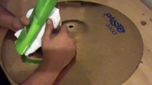 How to clean youre drum Cymbals.