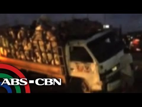 Driver rams truck into road separator