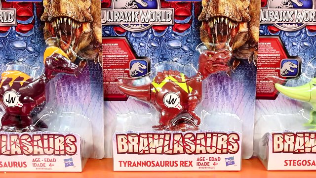 Just4fun Jurassic World Jurassic Park Brawlasaurs T-Rex Tyrannosaurus Triceratops Dinosaur Battle