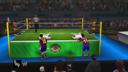 Download Video: Gareth Bale & Ronaldo vs Messi & Neymar WWE