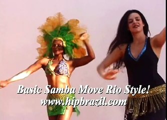 SAMBA RIO STYLE BASIC MOVE, PART 1: HIP BRAZIL DANCE SHOW WITH VANESSA ISAAC. www.hipbrazil.com