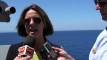 #MareNostrum, intervista al ministro della salute Lorenzin a bordo di nave Etna