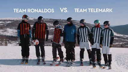 Un incroyable match de foot... à ski !