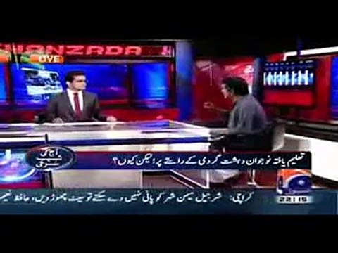Aaj Shahzaib Khanzada Ke Saath -@-Top Talk Show on Geo News _21 MAY 2015