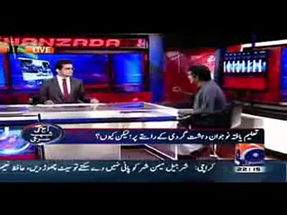 Aaj Shahzaib Khanzada Ke Saath -@-Top Talk Show on Geo News _21 MAY 2015