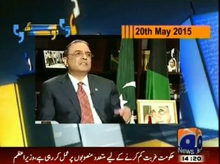 Asif Zardari Thrashed Imran Khan's "Lota" Politics on the Question of 2015 Being the Election Year