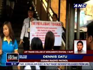 Operator hurt as LRT trains collide