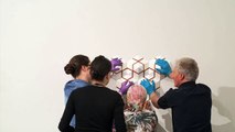 Installation of the 'Symmetry in Sculpture' exhibition