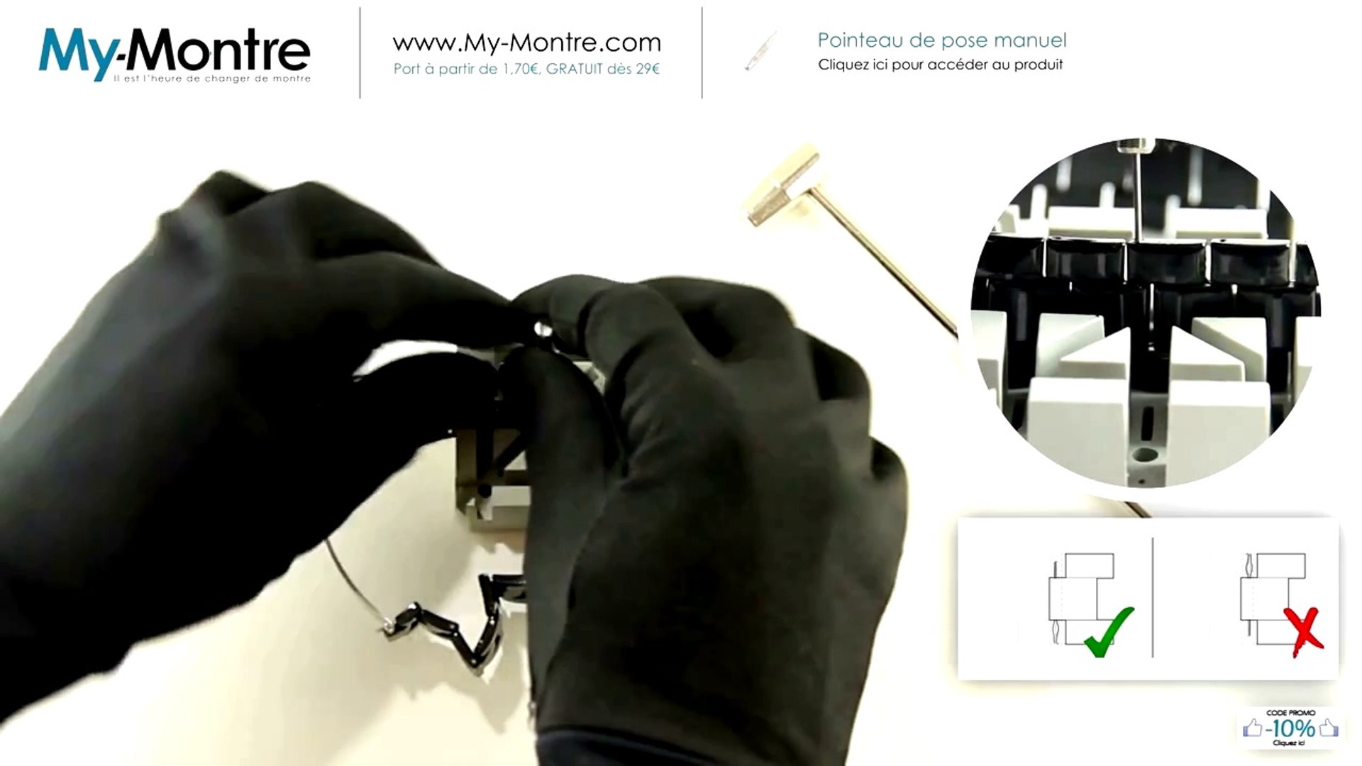 Réduire et ajuster bracelet montre métal avec kit pas cher - Vidéo  Dailymotion
