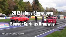 2012 Jalopy Showdown Drags Gregg Grubel John Schreiner Gasser Nostalgia Drag Racing Beaver Springs