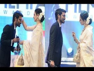 Rekha Enquires About Big B With Dhanush? - BT