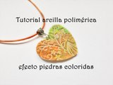 FIMO tutorial arcilla polimérica piedras coloridas ESPAÑOL