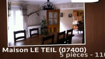 A vendre - Maison - LE TEIL (07400) - 5 pièces - 110m²