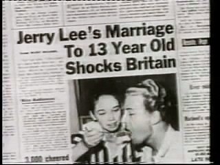 Jerry Lee Lewis Interview with 13 year old wife 1958