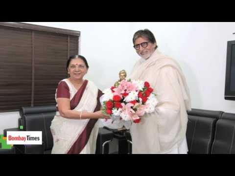 CM Of Gujarat Anandiben Patel Commends Amitabh Bachchan - BT