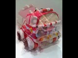 Baby shower gift ideas-Unique Diaper Cakes-centerpieces