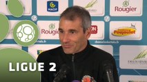 Conférence de presse Chamois Niortais - Stade Lavallois (0-3) : Régis BROUARD (NIORT) - Denis ZANKO (LAVAL) - 2014/2015