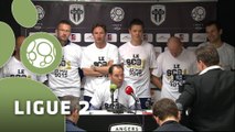 Conférence de presse Angers SCO - Nîmes Olympique (3-0) : Stéphane MOULIN (SCO) - José  PASQUALETTI (NIMES) - 2014/2015