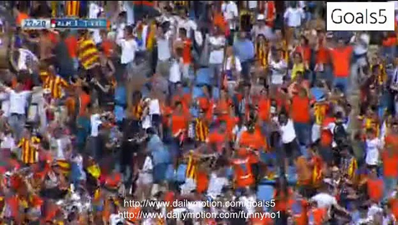 Nicolas Hernan Otamendi Goal Almeria 1 - 1 Valencia La Liga 23-5-2015