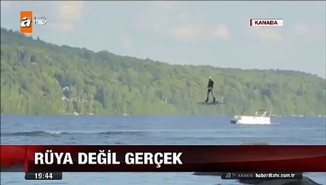 Geleceğe dönüş filmi gerçek oldu yaptığı uçan kaykay ile dünya rekoru kırdı
