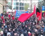 Doku M31 in Frankfurt Main - Europäischer Aktionstag gegen den Kapitalismus