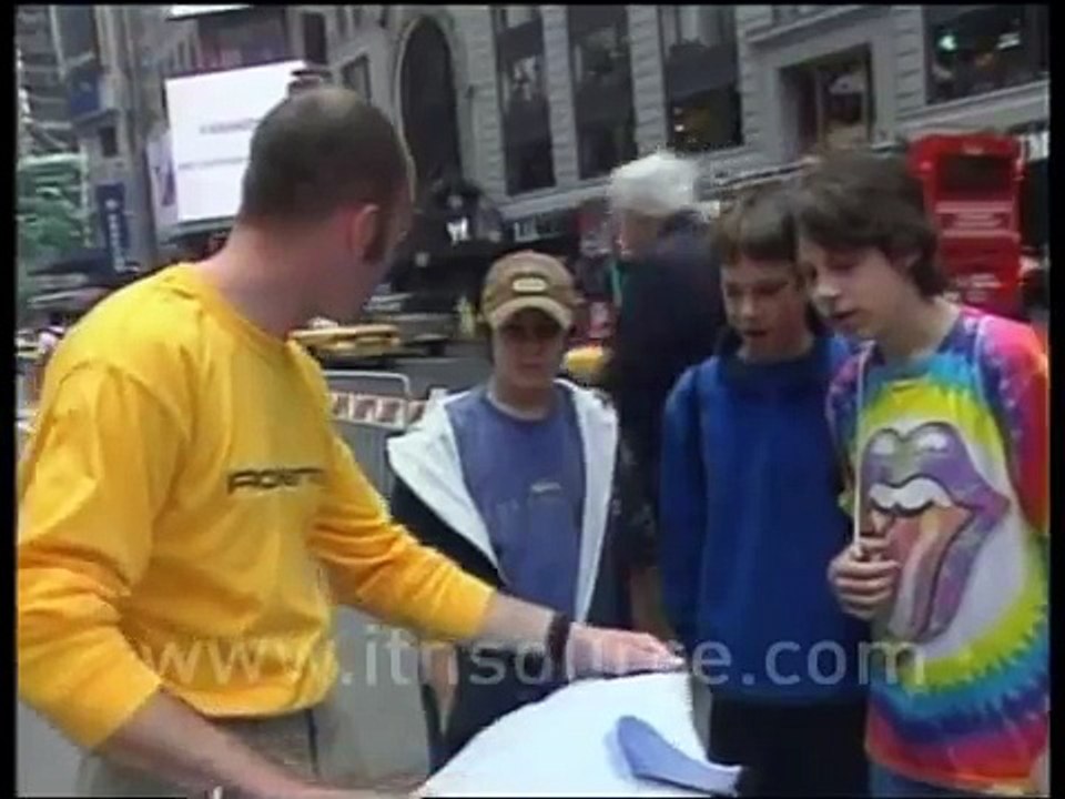 Extreme ironing enthusiasts in America