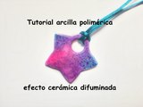 FIMO tutorial arcilla polimérica efecto cerámica difuminada ESPAÑOL