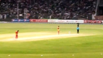 First ball on Pakistani soil after 6 years in international cricket