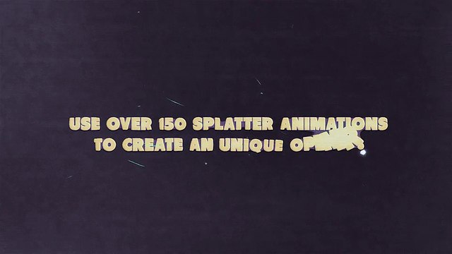 After Effects Project Files - 150 Splatter Animations + Opener - VideoHive 10321894
