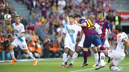 HIGHLIGHTS: FC Barcelona - Deportivo, 2-2 (League, Season 2014/15)