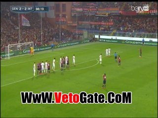 جنوى يفوز بثلاثيه ويبعد حلم المقعد الاوربى عن انتر ميلان