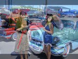 VLV 2012 Rockabilly Car Show - ladies and hot rods from Viva Las Vegas 15