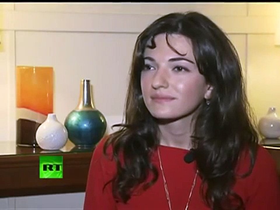 Alexey Kudrin say Hello to Gayane Chichakyan