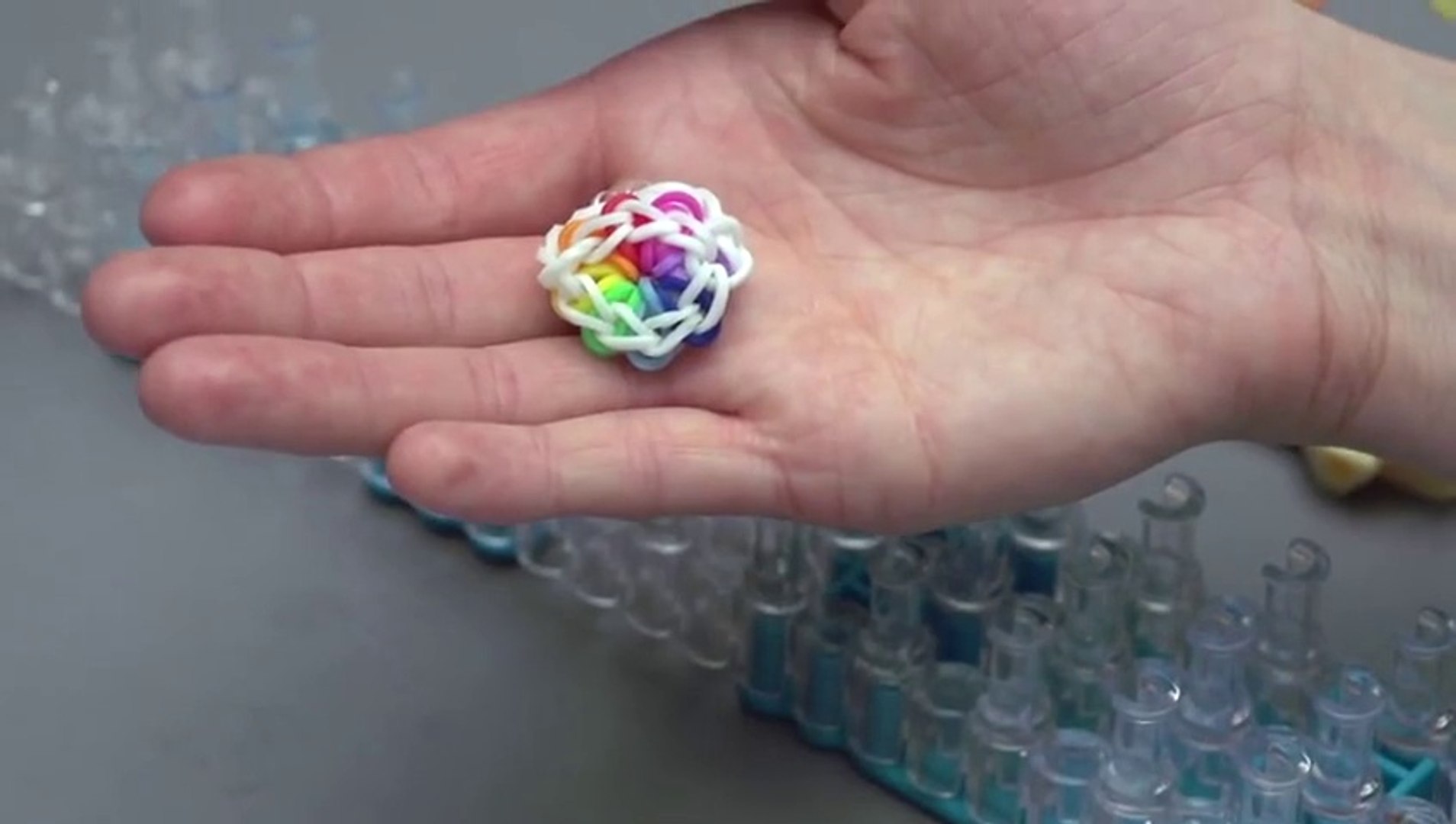 DIY Bouncy Balls - A Great Way to Use Up Rainbow Loom Bands - Red