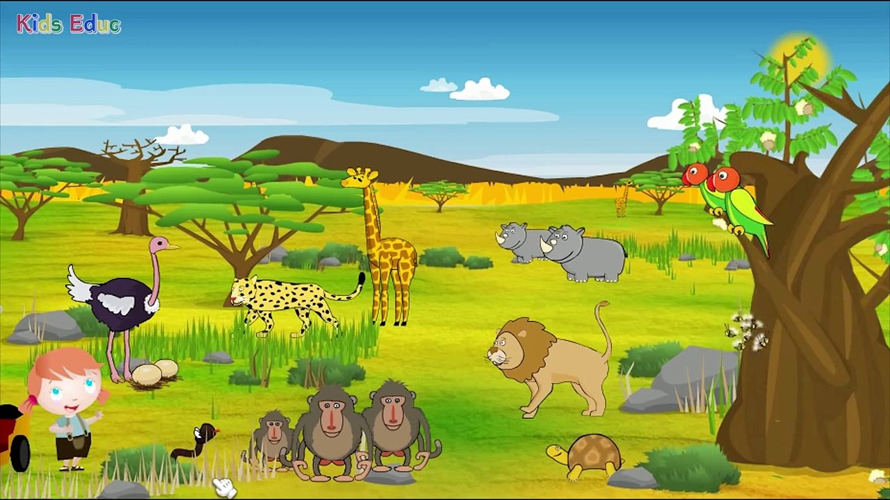 Learn About Wild Animals, Animal Sounds, Fun and Educational Videos for Kids