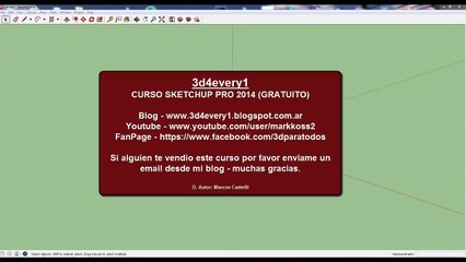 Curso gratuito de Sketchup 2014 HD en español tutorial 01