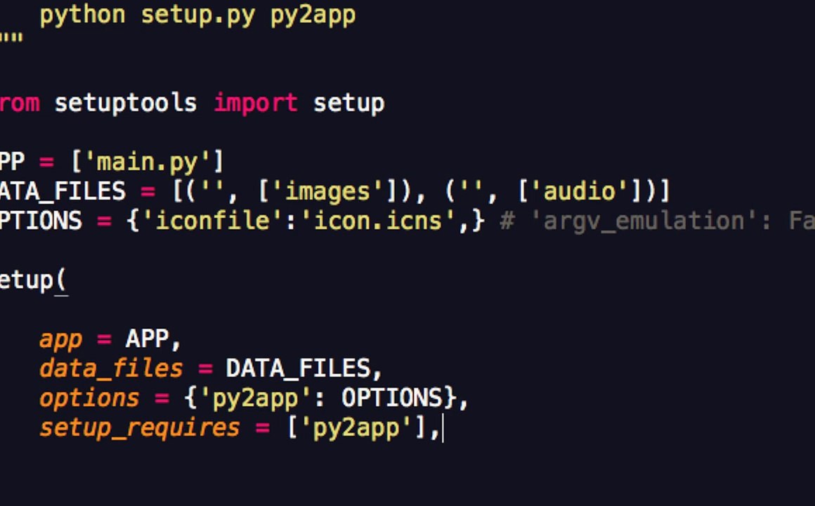 python game development tutorial - 52 - exporting game py2app