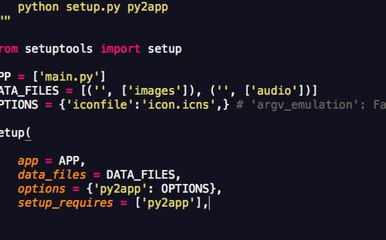python game development tutorial - 52 - exporting game py2app