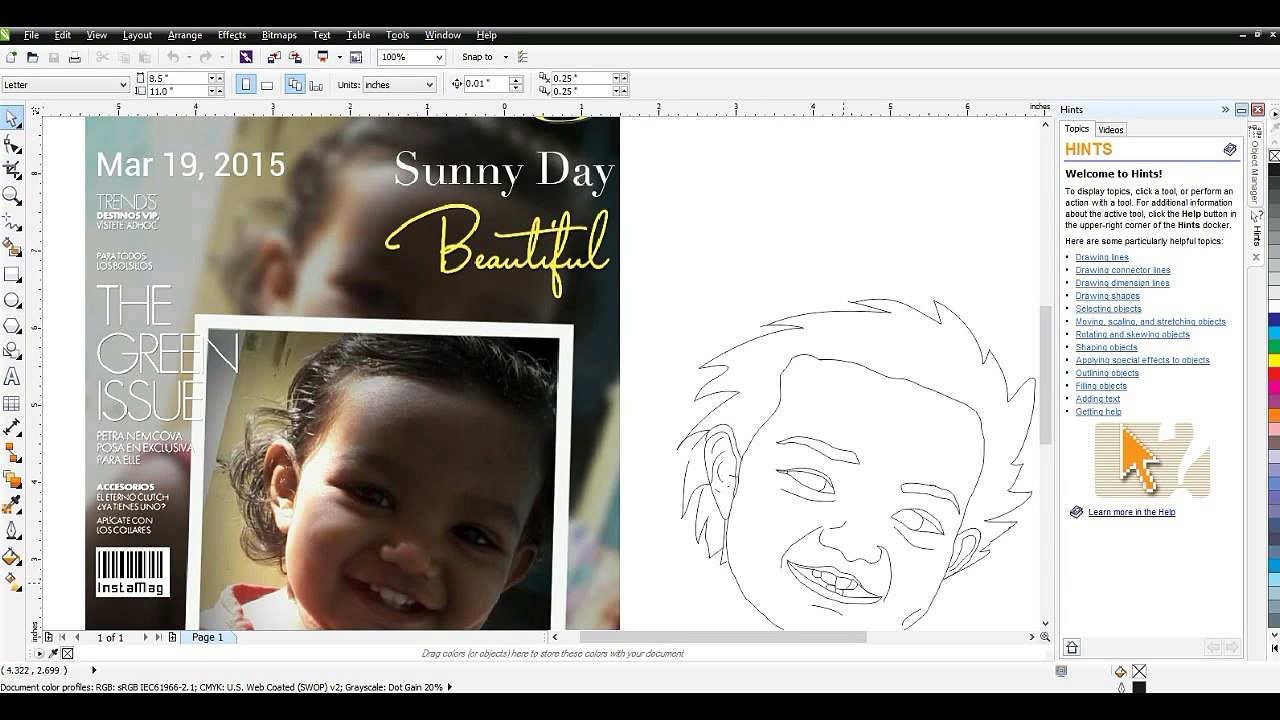 How to use Corel draw cartoon animation tutorial
